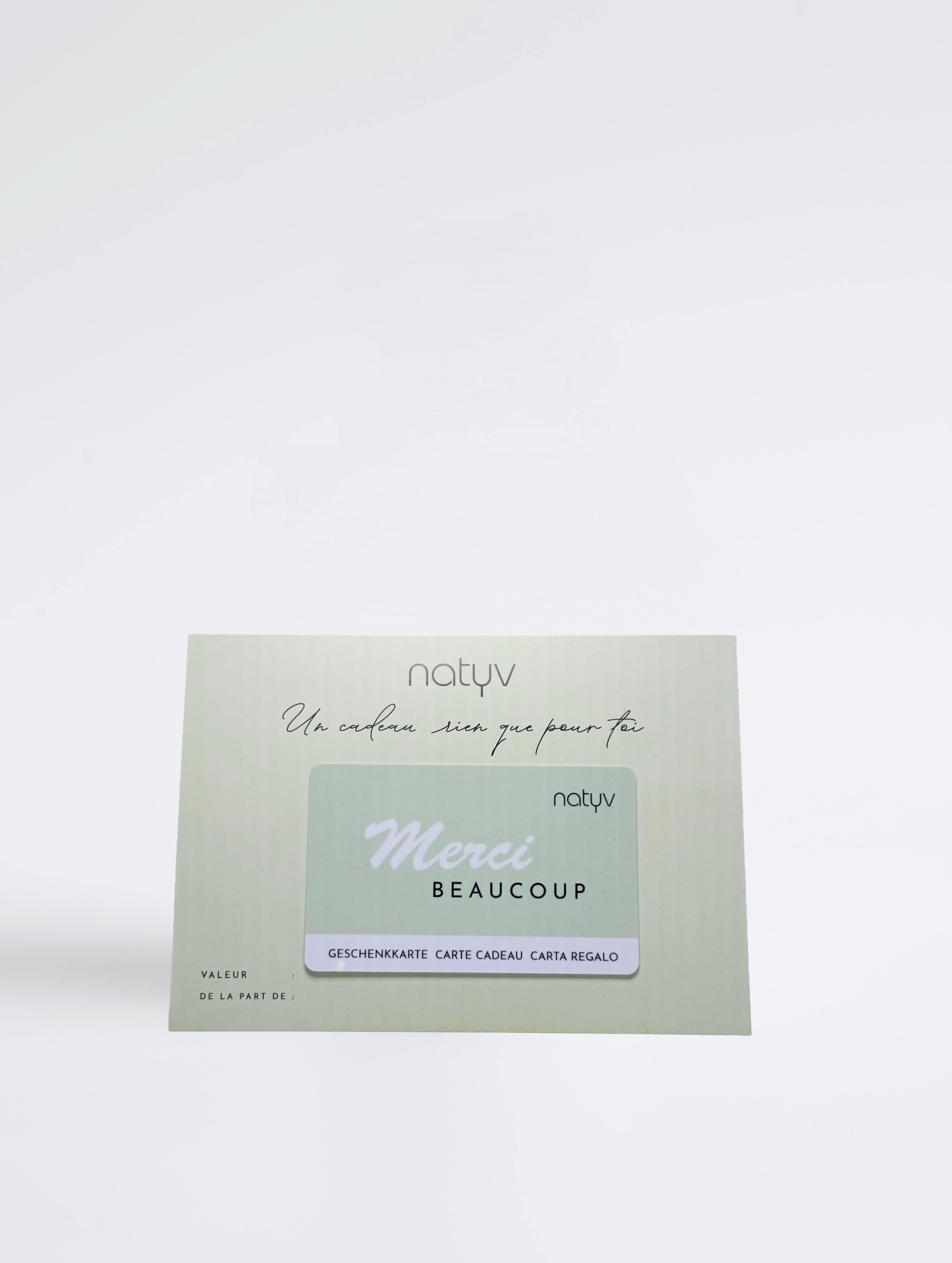 Carte Cadeau Natyv – Offrez la beauté au naturel